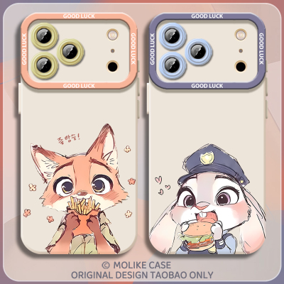 薯条汉堡尼克朱迪适用苹果17手机壳iPhone16promax疯狂动物城15新款14硅胶13mini情侣12套11/x/xr/xs/8/7/air