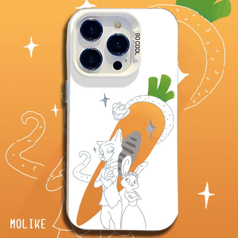 尼克朱迪胡萝卜适用iqoo15手机壳13盖瑞z9turbo疯狂动物城12套11s一加ace5新款neo10pro/1+2/3v/9/8/7/6/vivo