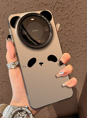 熊猫耳朵适用oppofindx9手机壳findx8Ultra高级感7pro新款6创意个性5卡通可爱4全包防摔3简约OPPO保护软s十+