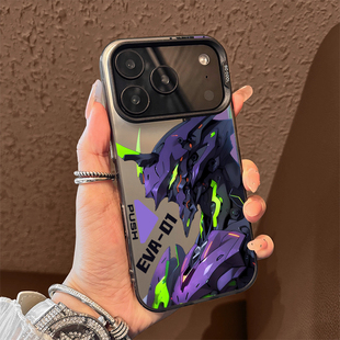 EVA初号机适用苹果17手机壳iPhone16promax动漫15新款 12男生11卡通x高达xr高级xs air 14创意13mini二次元