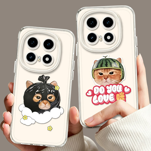 mindaday猫适用iqoo16手机壳15透明13瑞幸12联名z11turbo周边neo10pro情侣9软8套7一加ace6新款1+2v/5/3/vivo