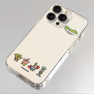 2外3v vivo 拼豆海绵宝宝适用iqoo15手机壳13卡通z9turbo小众12透明11s一加ace6新款 neo10pro比奇堡1