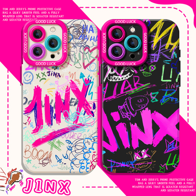 适用苹果手机壳金克斯涂鸦男生