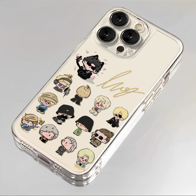 q版蔡徐坤适用苹果16手机壳iPhone15promax透明14卡通可爱13mini创意12周边11应援x新款xr女xs保护套8软7外壳