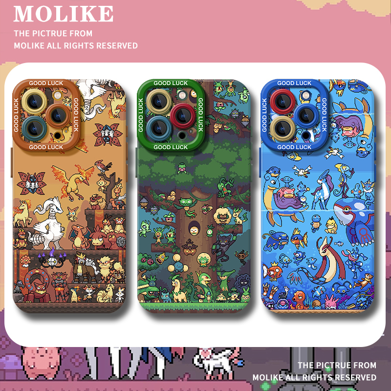 宝可梦适用iqoo15手机壳13动漫z9turbo硅胶12男生11s一加ace6新款neo10pro全包1+2保护3v镜头9外8软7套5/vivo