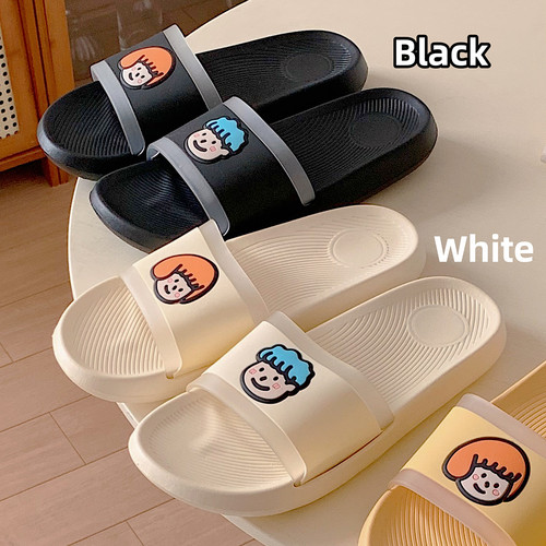 情侣夏季可爱卡通头像软底拖鞋