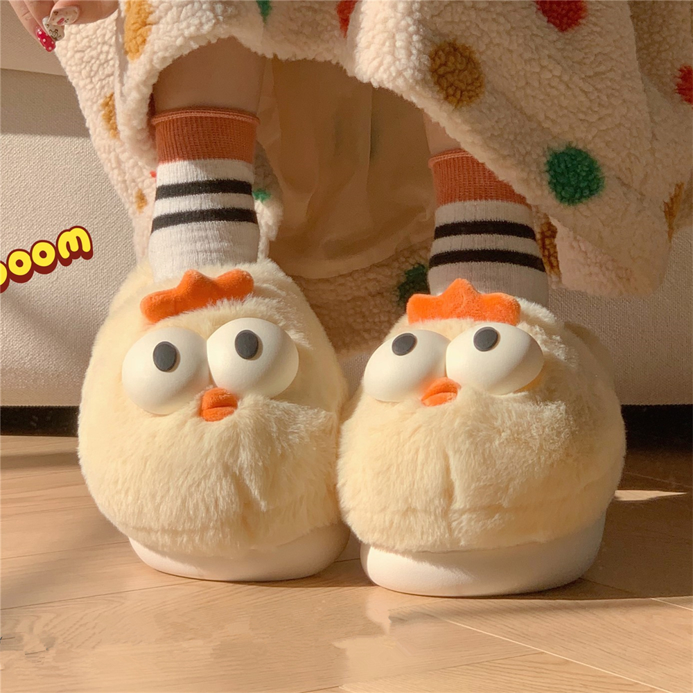 搞怪可爱卡通保暖舒适防滑棉拖鞋