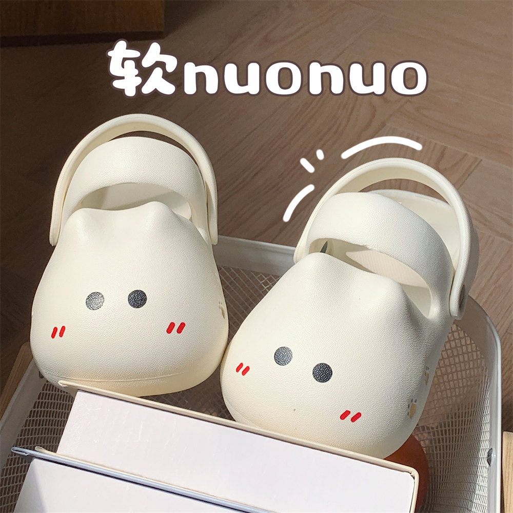 夏时尚休闲软底卡通小猫咪凉拖鞋