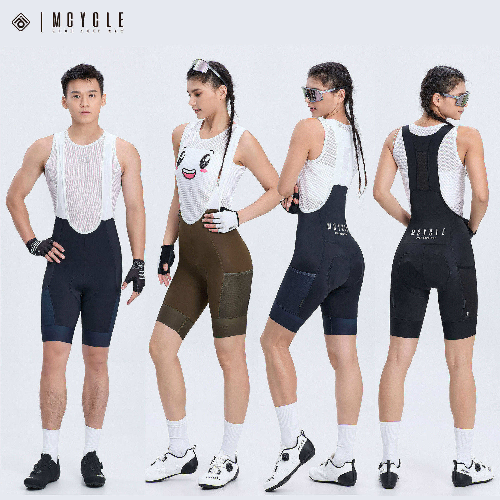 魅骑mcycle骑行背带短裤男女自行路车春夏口袋比利时海绵裤垫蝉鸣,自行车/骑行装备/零配件,专业骑行服,淘宝优惠券,粉丝福利购,淘宝优惠卷