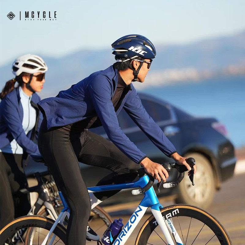 魅骑骑行服轻量化防风风衣男秋冬公路自行车透气防水长袖速干外套