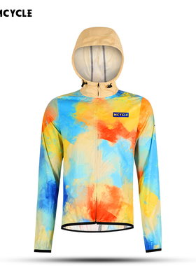 魅骑MCYCLE骑行风衣男款全防水条带帽防风自行公路车外套2026新款