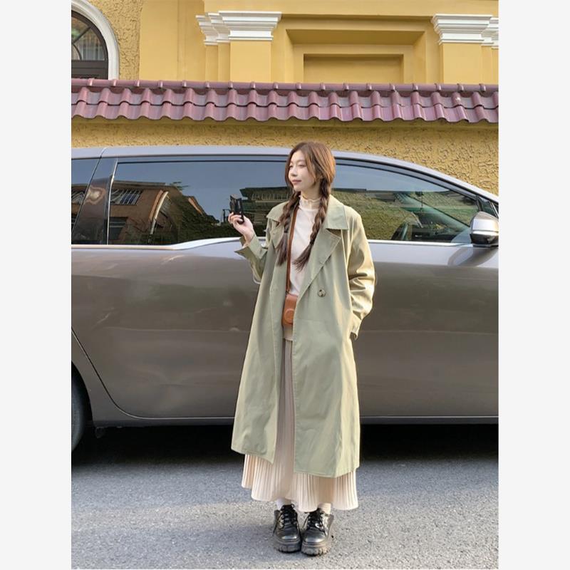 大码高级感风衣外套女装2025新款秋冬别致胖MM宽松显瘦英伦风大衣