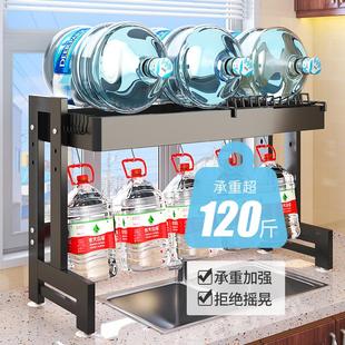 厨房水槽置物架碗架碗碟沥水架家用台面多功能水池洗放碗收纳架子