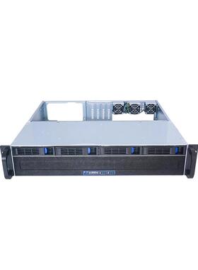 恒煜2U-R2404机架式4盘位热插拔服务器短机箱40CM深ATX1U电源风冷