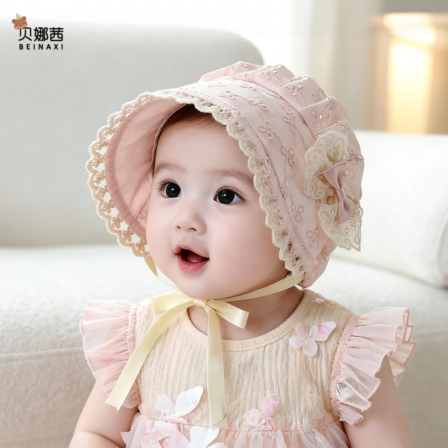 婴儿帽子春秋季薄款新生儿胎帽护耳帽宝宝女婴幼儿外出夏季囟门帽