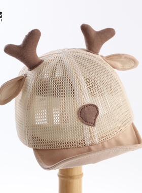 宝宝帽子防晒帽婴儿夏季薄款遮阳鸭舌帽1岁女幼儿新款全网棒球帽