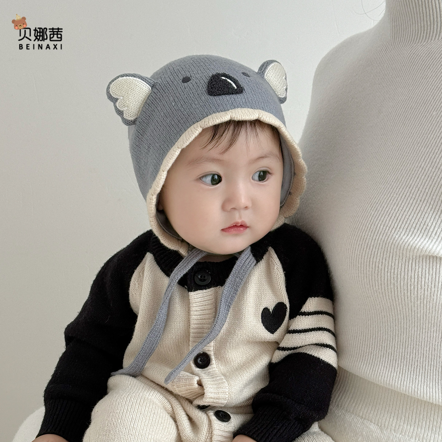 婴儿帽子秋冬季男宝宝可爱针织帽婴幼儿冬季加厚毛线帽外出护耳帽,童装/婴儿装/亲子装,帽子,淘宝优惠券,粉丝福利购,淘宝优惠卷