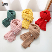 儿童围巾秋冬季 宝宝加厚保暖围脖男童女童外出护颈脖套中大童冬天