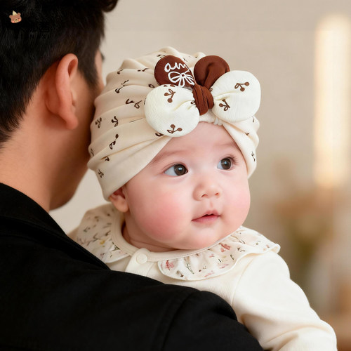 贝娜茜婴儿帽子春秋季可爱印度帽