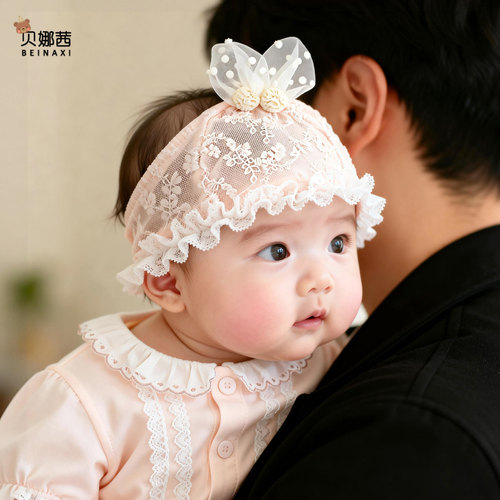 贝娜茜婴儿帽子夏季洋气护囟门帽