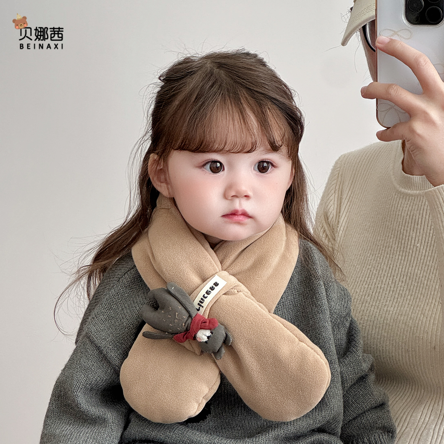 贝娜茜婴儿围巾保暖防风舒适百搭