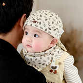 婴儿帽子春秋季 男宝宝女外出洋气海盗帽婴幼儿小月龄可调节瓜皮帽