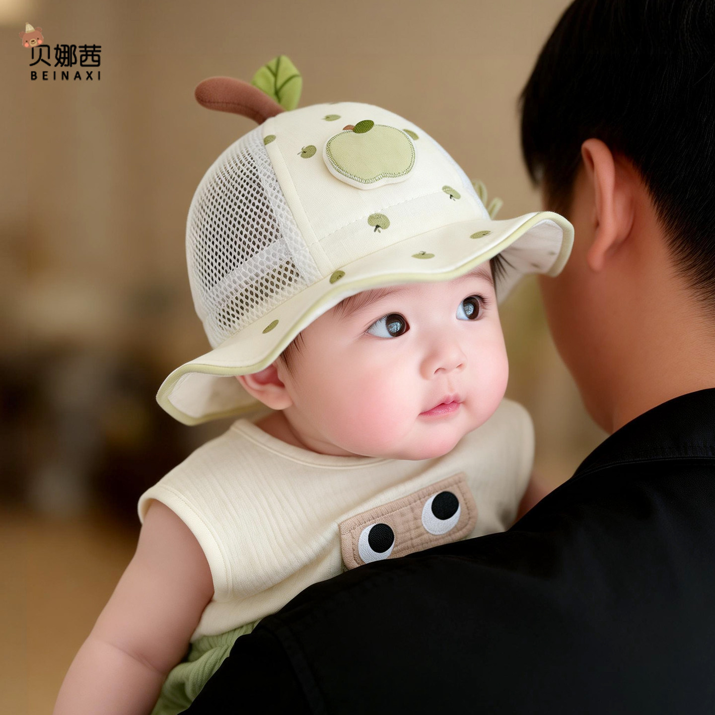 贝娜茜婴儿帽子夏季洋气遮阳帽图片