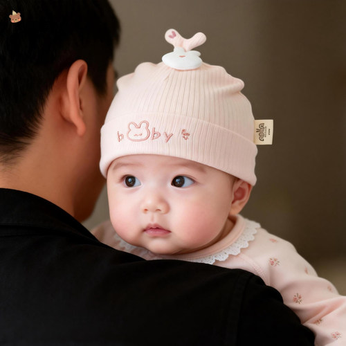 贝娜茜婴儿帽子春秋季可爱囟门帽