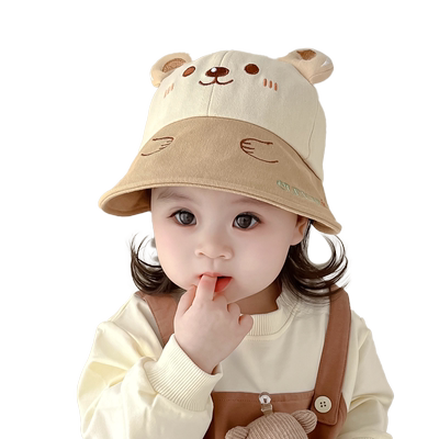 宝宝帽子春秋季防晒渔夫帽