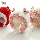 宝宝帽子秋冬季 婴儿洋气毛线帽小月龄保暖针织帽外出加厚冬天可爱