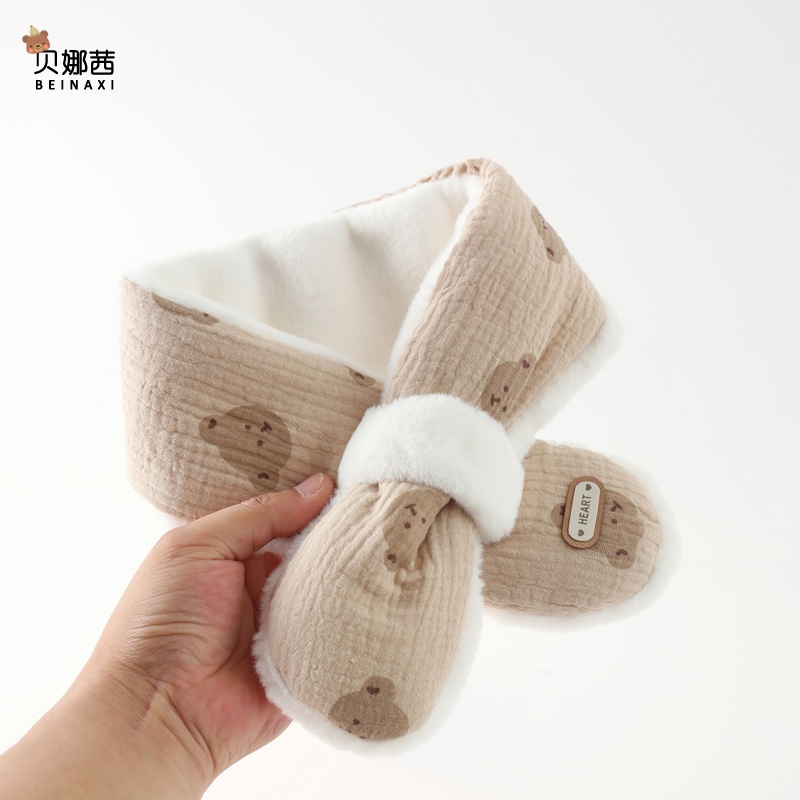 贝娜茜宝宝围巾保暖加厚