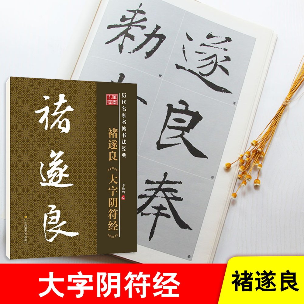 华夏字慧毛笔字帖初学入门诸遂良大字阴符经毛笔字帖入门临摹历代名家名帖书法经典毛笔字帖原版碑帖