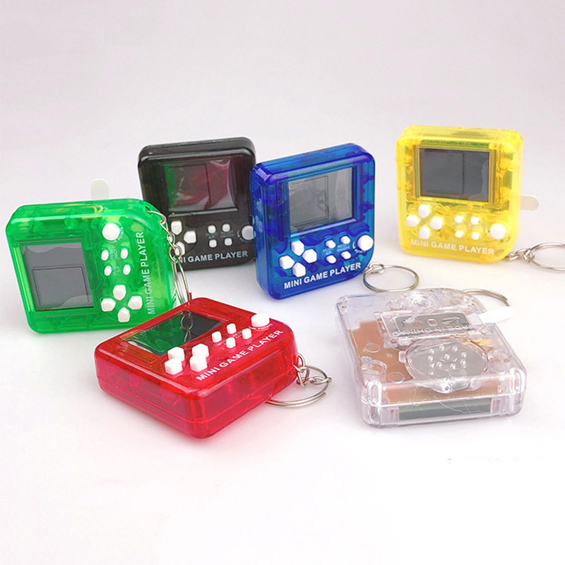 掌上俄罗斯方块游戏机经典怀旧玩具小礼品钥匙扣挂饰