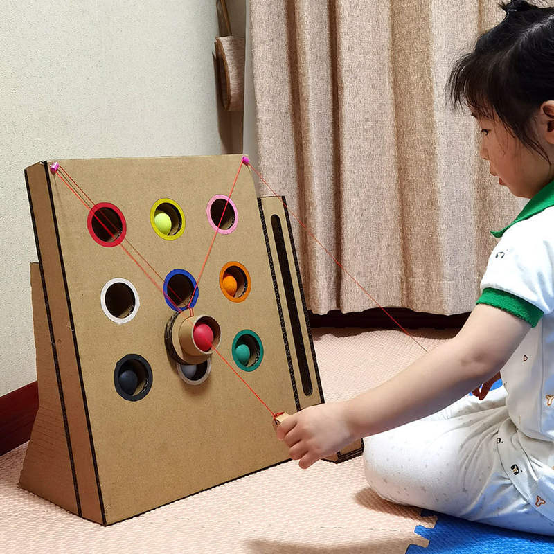 科学区幼儿园自制玩教具手工制作教玩具+diy儿童纸板材料包-封面