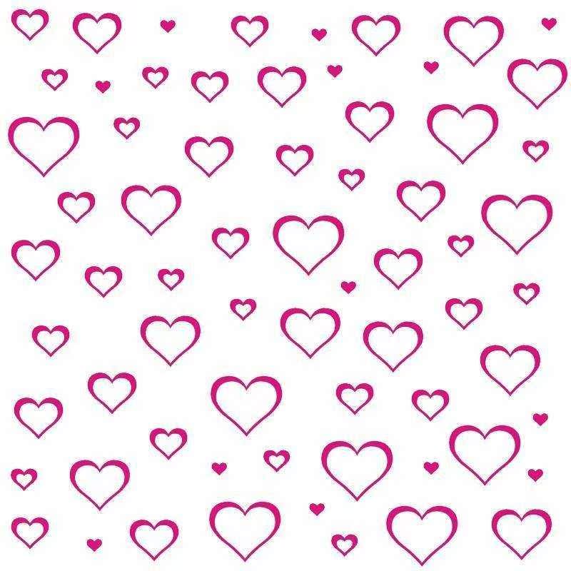 爱心墙贴桃心贴纸心形少女心房间布置卧室浪漫粉色可爱创意装饰品