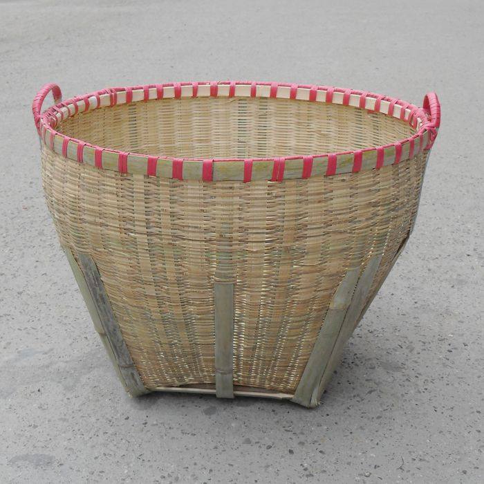 竹编手工大箩筐  收纳竹筐子 米篓 稻箩 环保淘米篮 大圆篮子手提