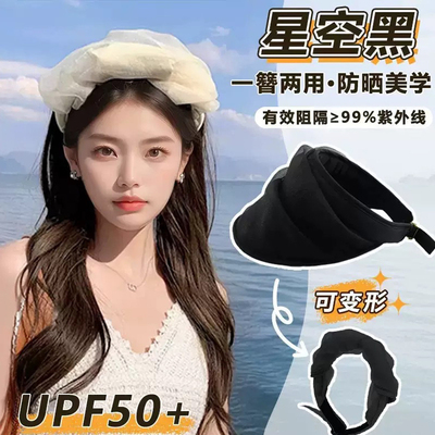 2026新款网纱帽子空顶帽防晒夏季