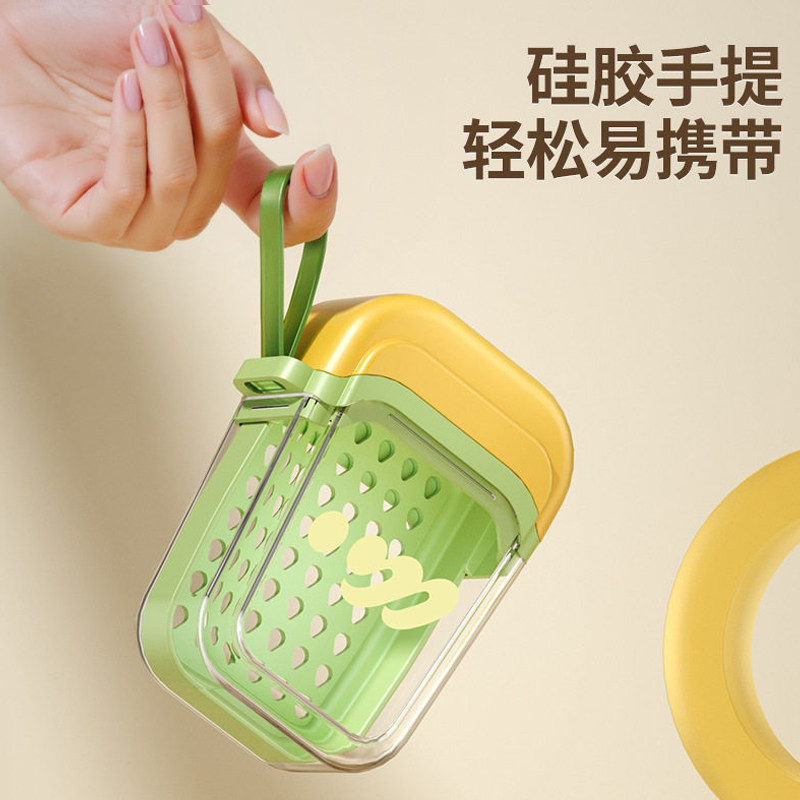 便携式香皂盒旅行迷你小肥皂盒密封沥水带盖香皂盒子透明简约高级