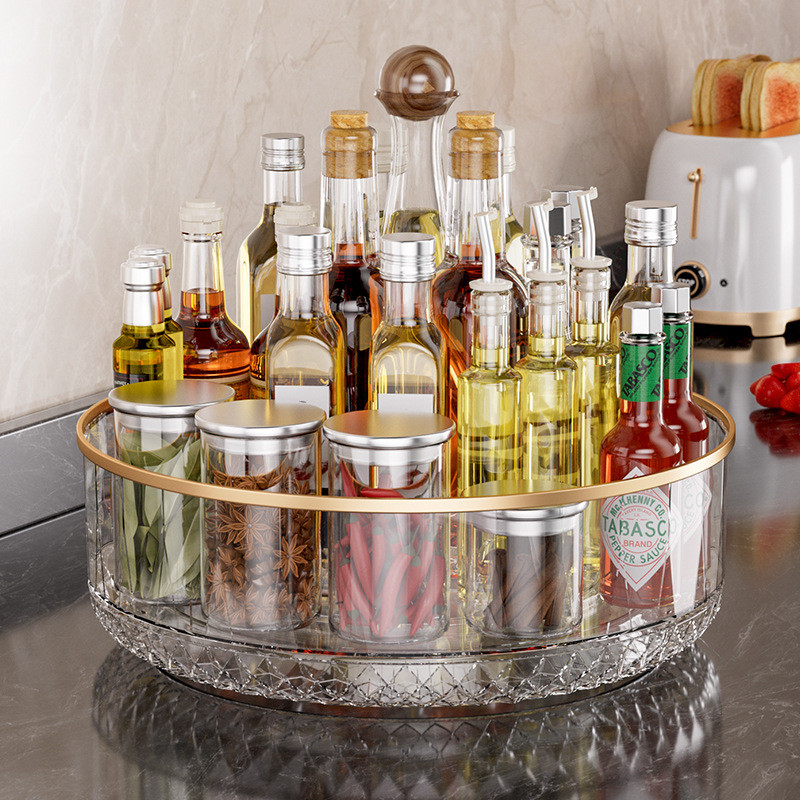 调料置物架厨房旋转收纳用品家用