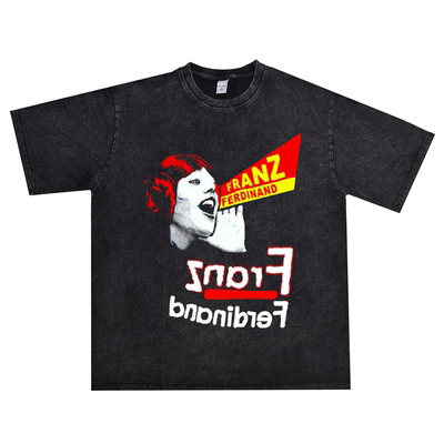直喷摇滚Franz Ferdinand法兰兹‧费迪南印花T恤短袖圆领宽松男女