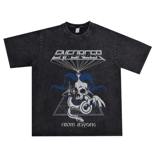 ENFORCER乐队乐队街头印花T恤