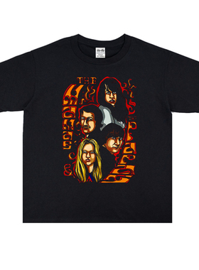 民谣摇滚The Mamas & the Papas妈妈爸爸乐队印花T恤纯棉短袖