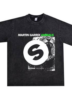 数码直喷DJ马丁盖瑞斯MartinGarrix印花T恤短袖男女重磅纯棉