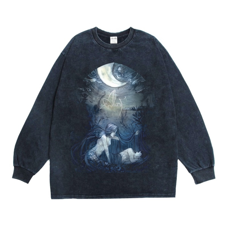 alcest乐队印花长袖T恤