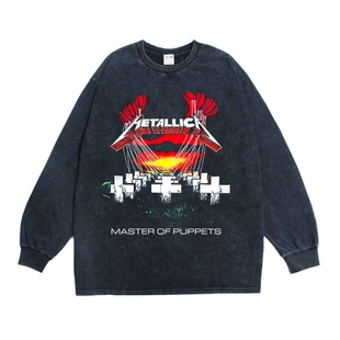T恤嘻哈连帽卫衣男女 Puppets印花长袖 Metallica乐队Master