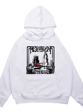 中国重金属摇滚RAMBLIN' ROZE放荡罗泽乐队宽松卫衣男女长袖外套