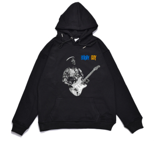 blues巴蒂盖buddy guy布鲁斯之王专辑海报印花宽松连帽卫衣男女潮