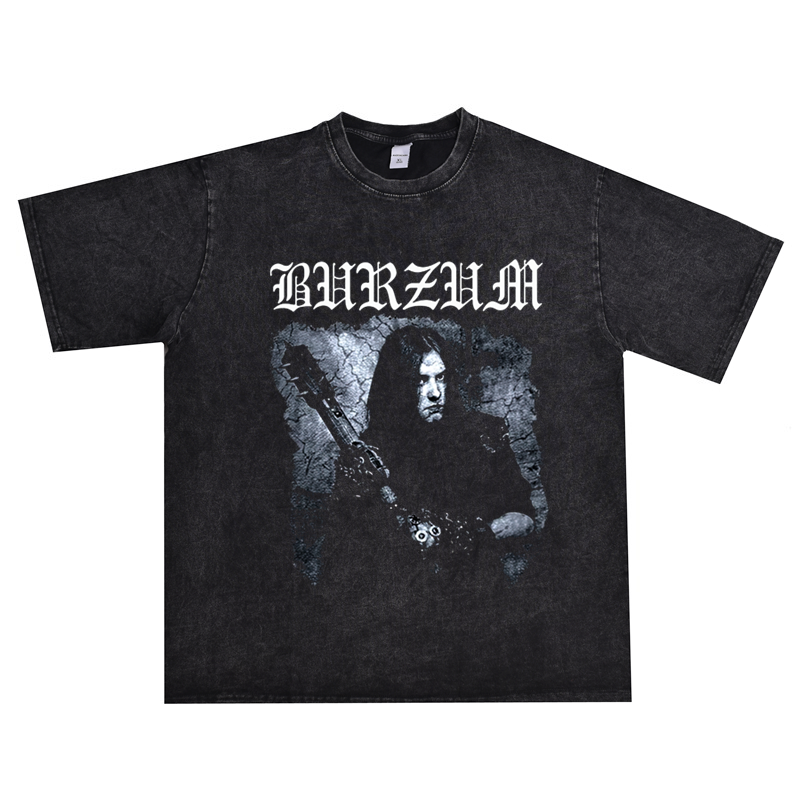 burzum乐队印花T恤短袖纯棉