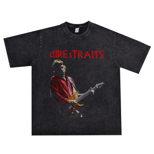 DireStraits恐怖海峡乐队t恤