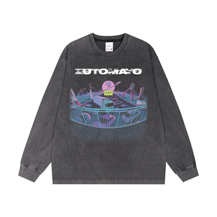 喷印摇滚ZUTOMAYO真夜中专辑印花短袖T恤宽松重磅纯棉美式复古